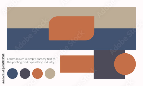mood board template vector and illustration, mood board layout design, mood board template
