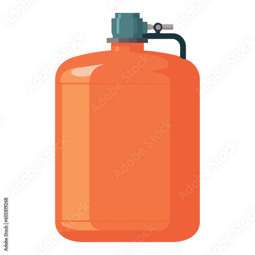Isolated vector illustration of chemical storage container