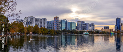 Central business district in Orlando city, is the 23rd largest metropolitan area in the United States of America. © SNEHIT PHOTO