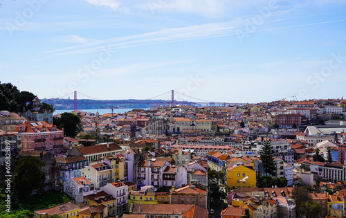 View of Mirador da Senhora do Monte in Lisbon  Portugal