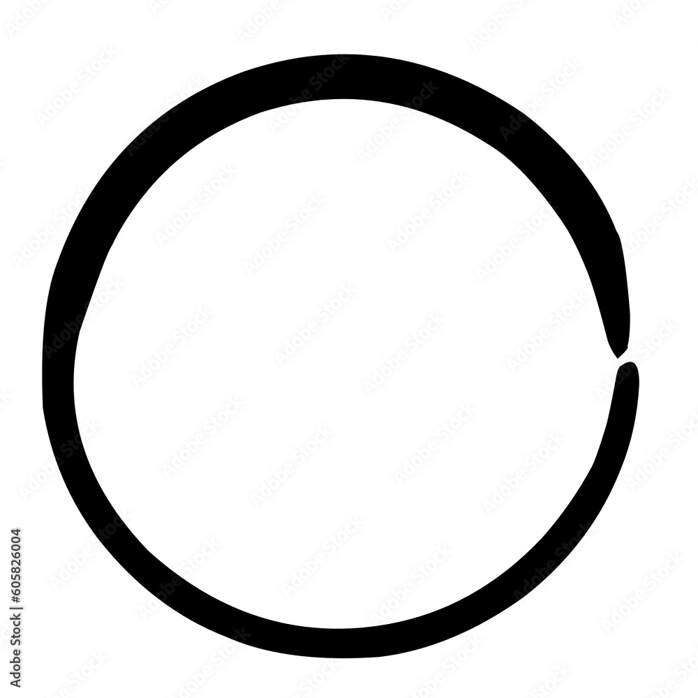 Circle border, grunge circle brush Circle border, grunge circle brush