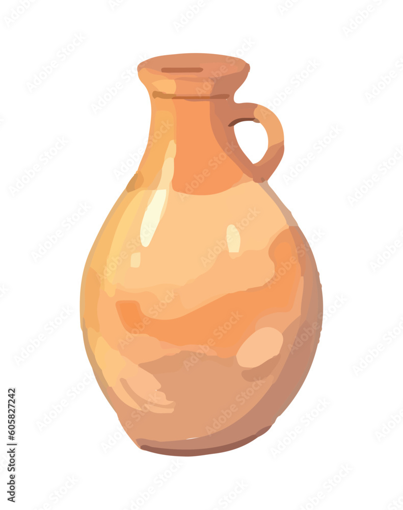 An antique terracotta amphora, a symbol of ancient cultures An antique terracotta amphora, a symbol of ancient cultures