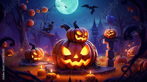 Halloween celebration background