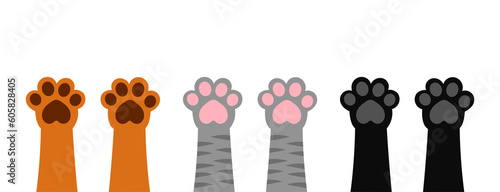 Cats paws up set.