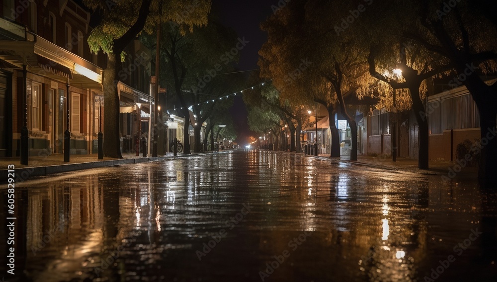  city streets after flood and hurricane -Ai