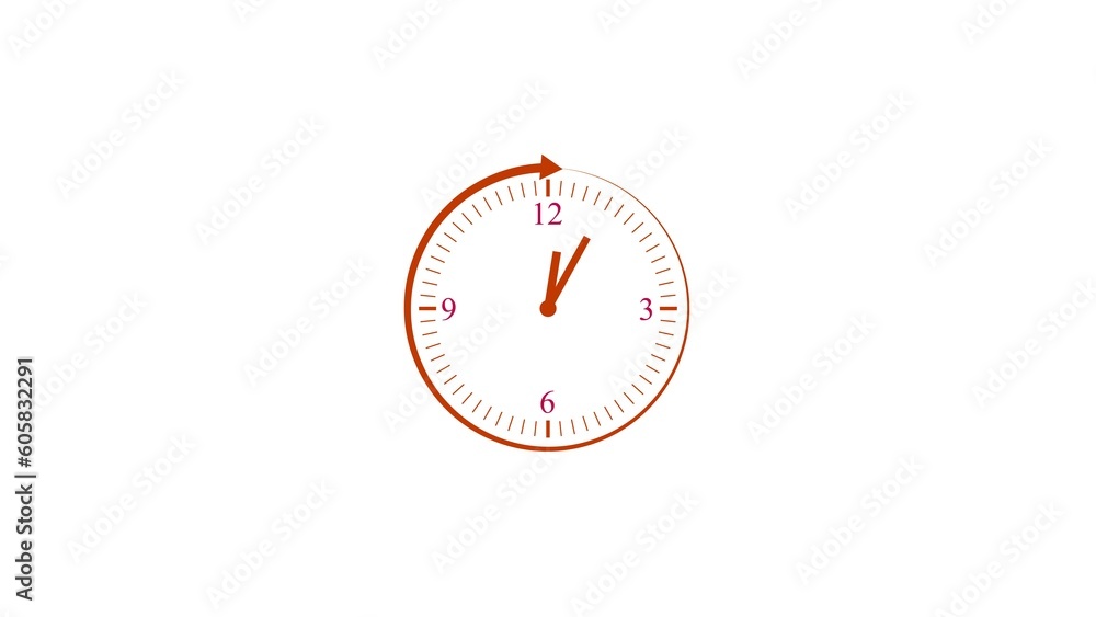 Naklejka premium abstract beautiful clock illustration background