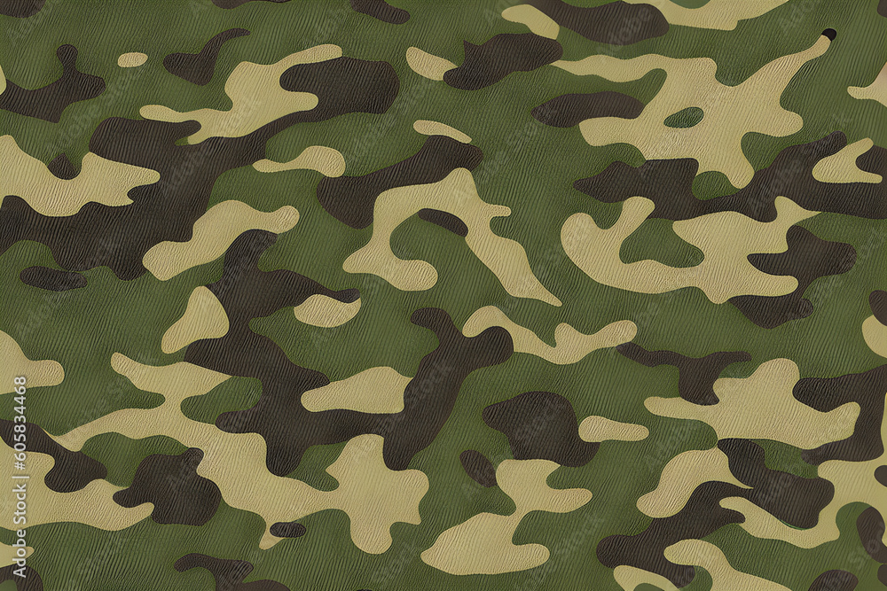 Fototapeta premium Beautiful texture of military camouflage. Generative AI