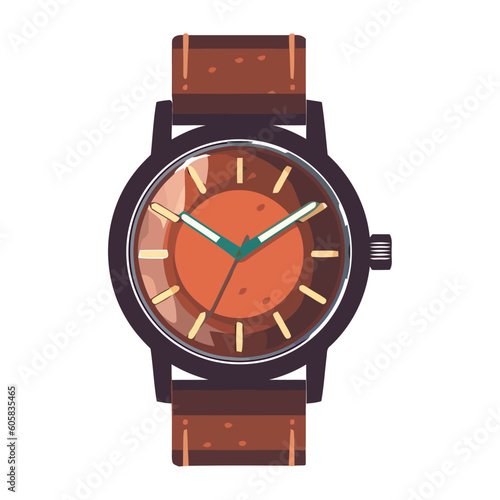 Modern luxury watch symbolizes success