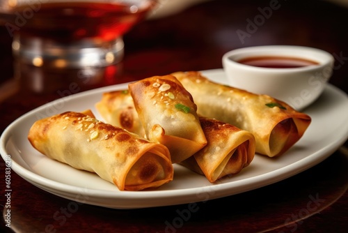 Delicious Plate of Egg Roll...