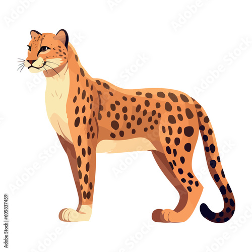 the cheetah, a cute spotted hunter walking