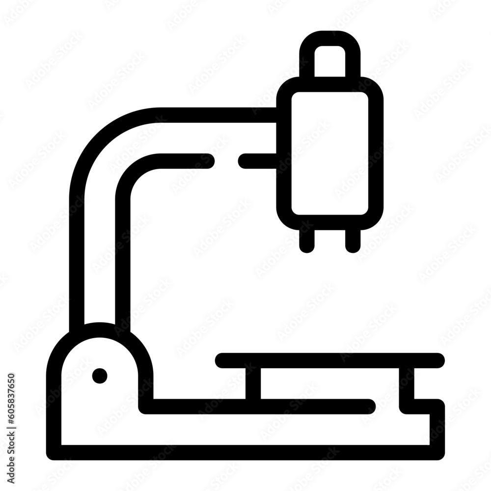 microscope line icon microscope line icon