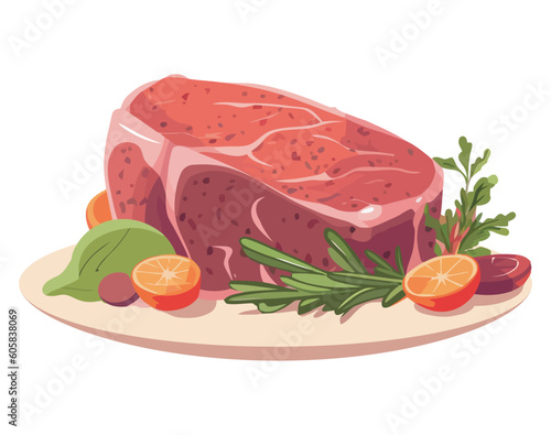 Grilled pork a gourmet meal
