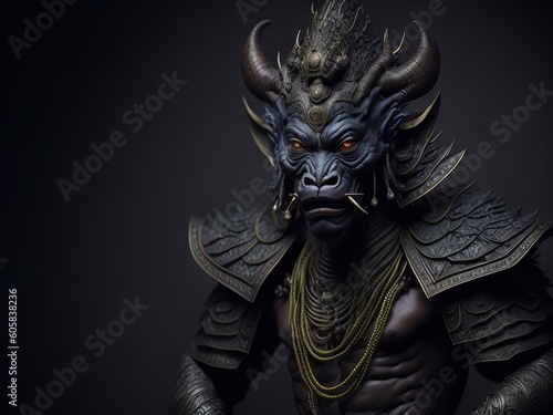 Barong Bali  Indonesian Balinese mythology creature. Generative AI 