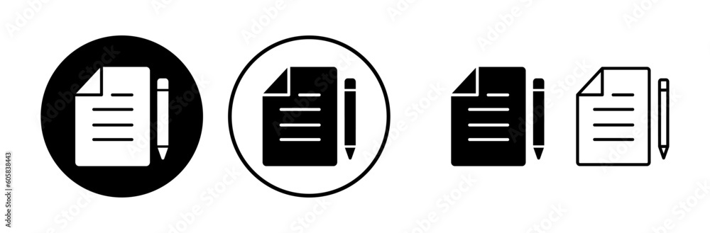 Document icon vector. Paper icon. File Icon