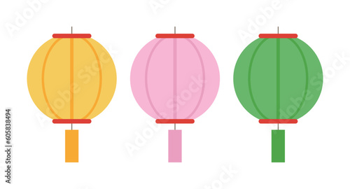 A set of lotus lantern illustrations decorated for 'Buddha's Birthday', an Asian Buddhist religious event. I made it in colorful colors, and I wrote my wish on the lotus lantern.