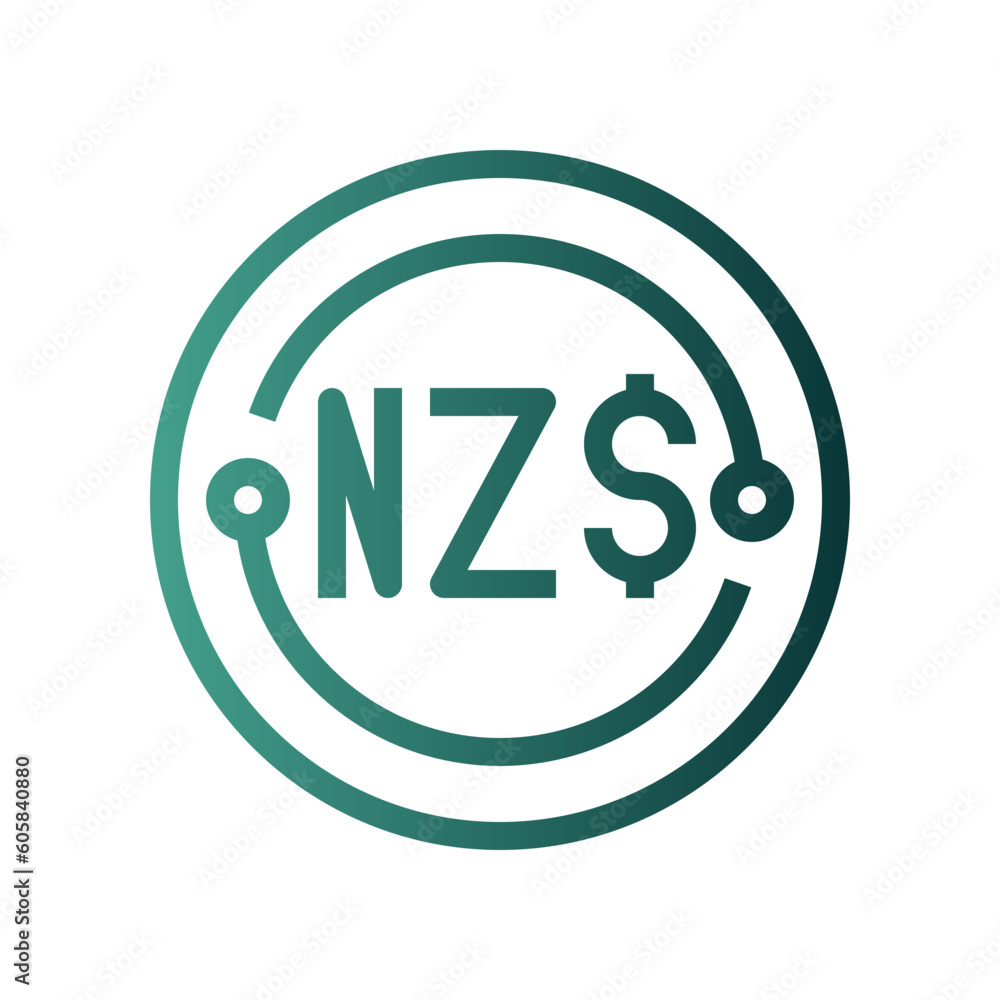 new zeland gradient icon new zeland gradient icon