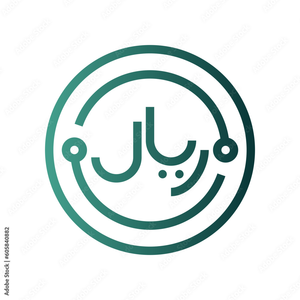 riyal gradient icon riyal gradient icon