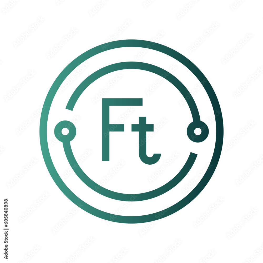 forint gradient icon forint gradient icon