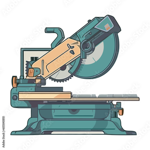 Sharp circular saw blade cuts metal