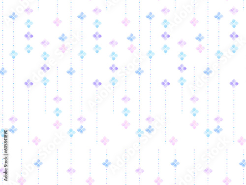紫陽花の花のシームレスなパターン
