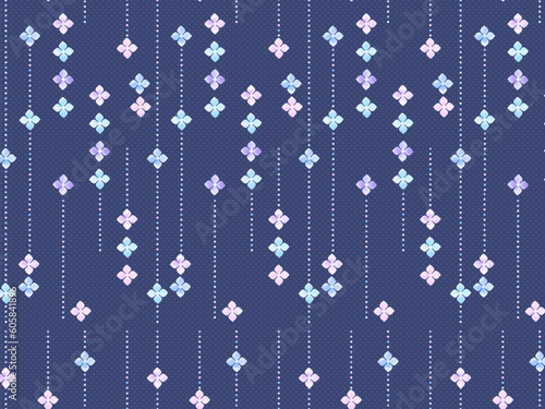 紫陽花の花のシームレスなパターン