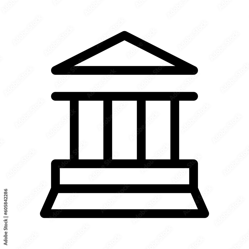 Bank Icon Vector Symbol Design Illustration Bank Icon Vector Symbol Design Illustration