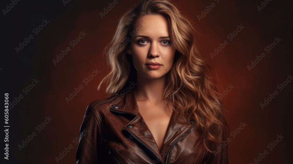 Amazing studio photo of a pretty woman with blonde hair -  close-up people photography - made with Generative AI tools