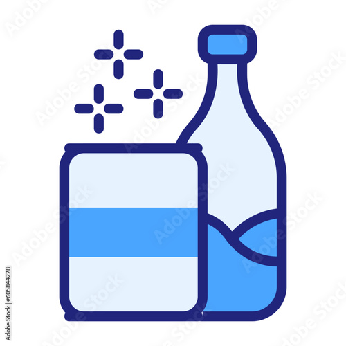 beverages blue icon