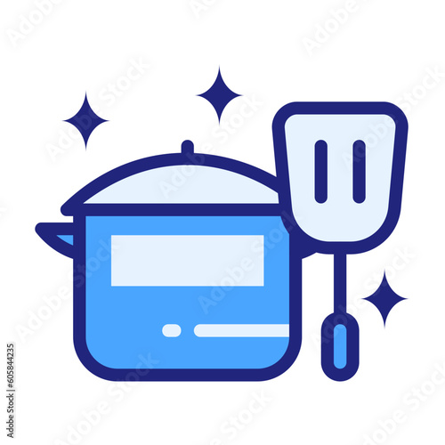 cookware blue icon