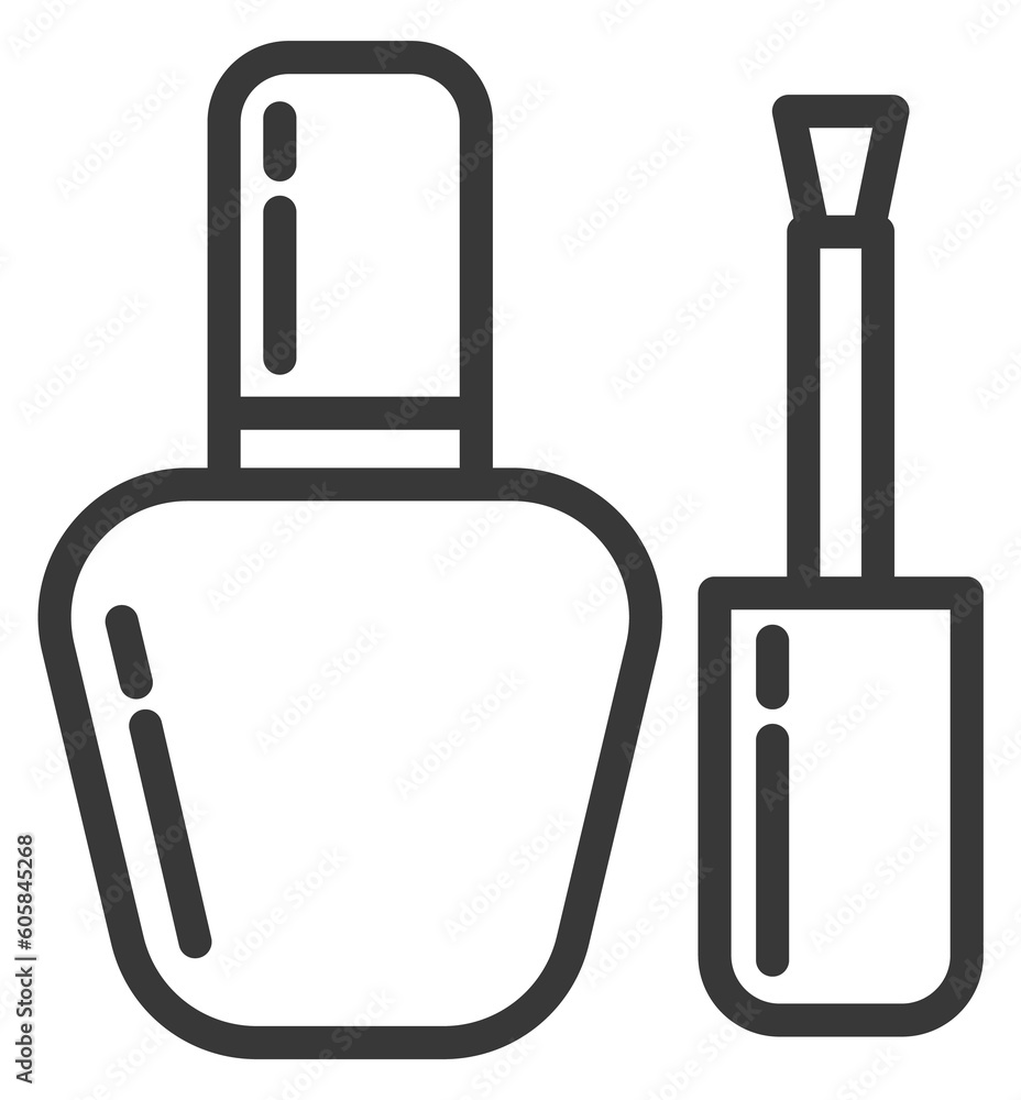 Nail polish icon. Manicure symbol. Beauty salon sign Nail polish icon. Manicure symbol. Beauty salon sign