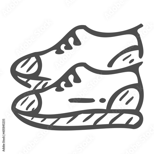 footwear handdrawn icon