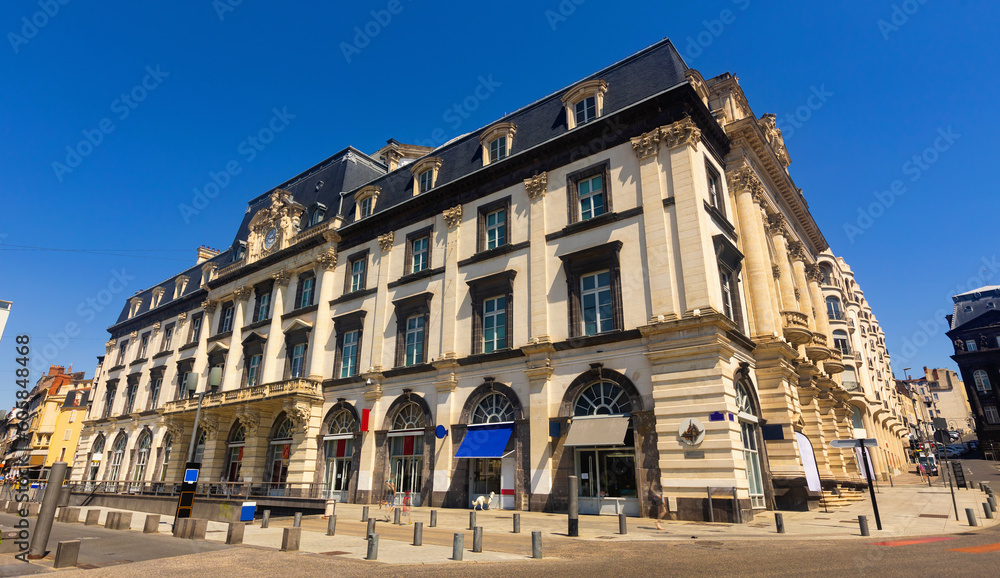 External view of local opera building in Clermont-Farrand, French city in Puy-de-Dome department.