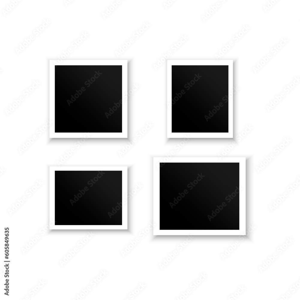Photo frame. Photo realistic vector makeup. Vector illustration. Photo frame. Photo realistic vector makeup. Vector illustration.