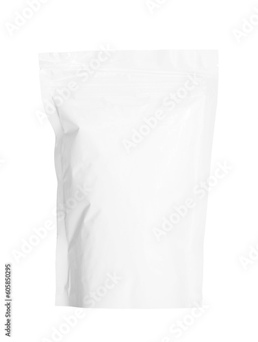 white zipper plastic bag packaging