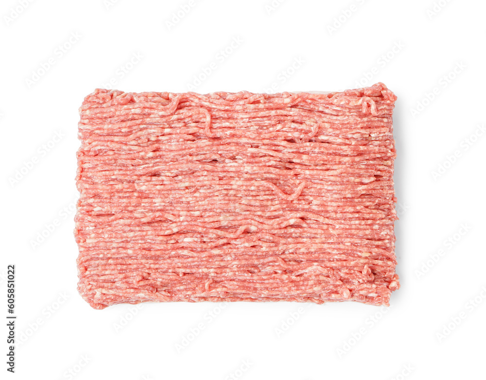 Fresh minced meat isolated on white background Fresh minced meat isolated on white background