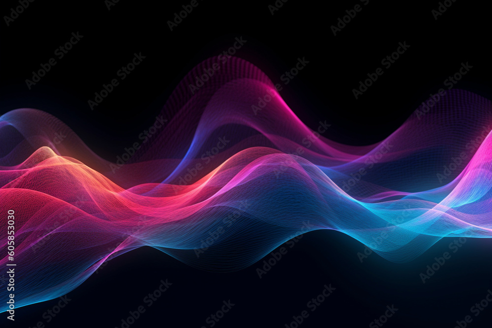 Light Waves #12, website banner background, Generative AI Light Waves #12, website banner background, Generative AI