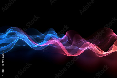 Light Waves #11, website banner background, Generative AI