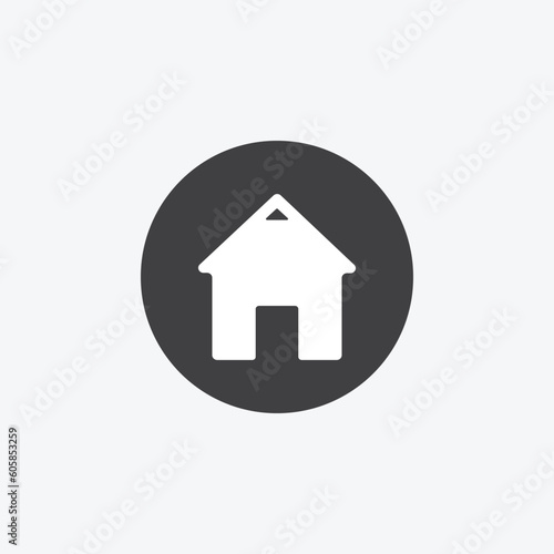 House sign icon, vector illustration.