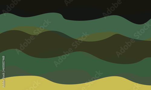 abstract green background with waves © Risanti