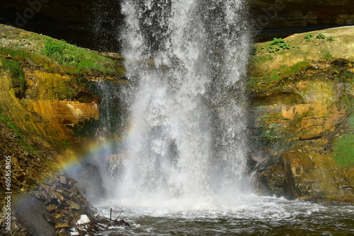 Minnehaha Waterfalls in Minneapolis  Minnesota