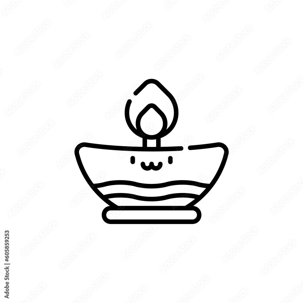candle icon with black color candle icon with black color