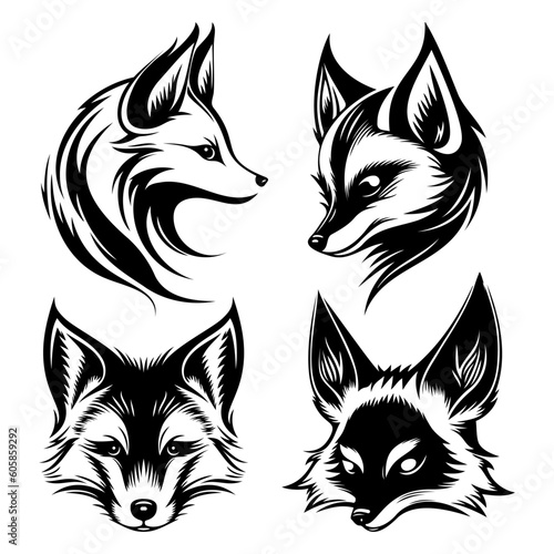 fox head symbol logo