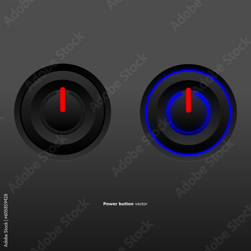 power on off illustration background