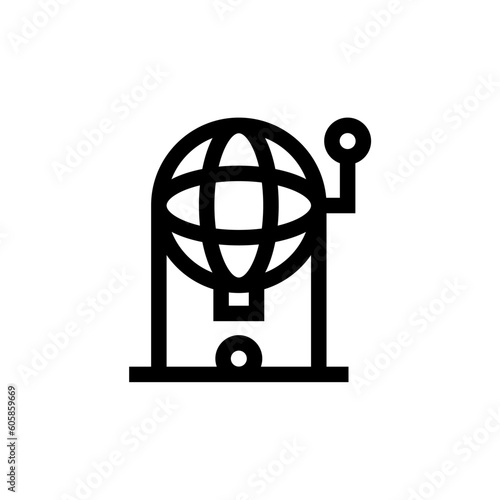 bingo icon with black color