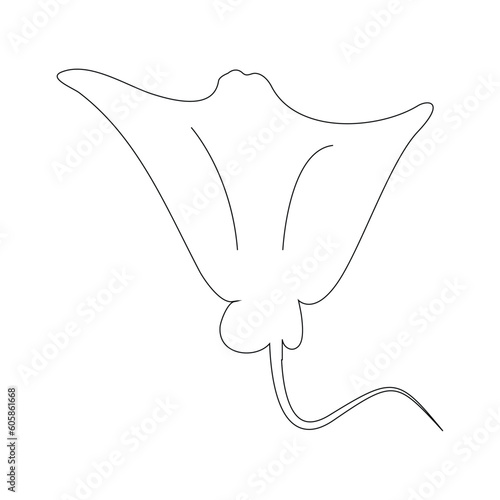 stingray icon vector