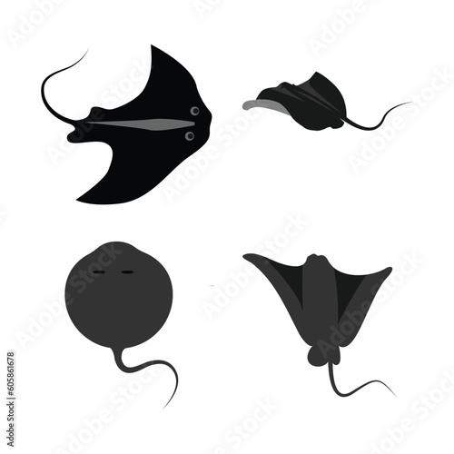 stingray icon vector