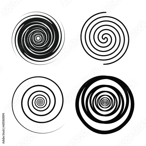 hypnotist circle icon vector i