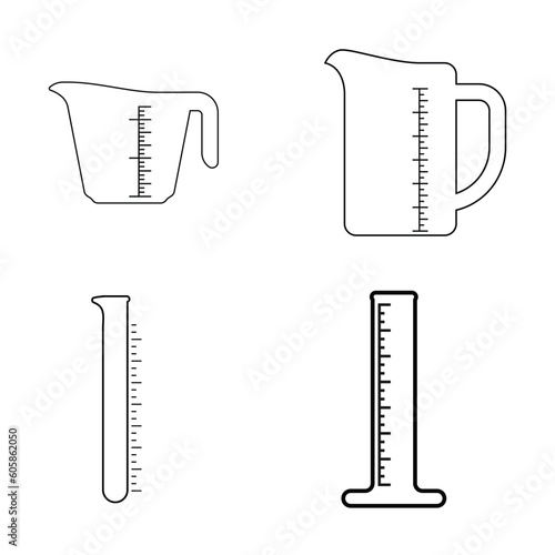measuring cup vector