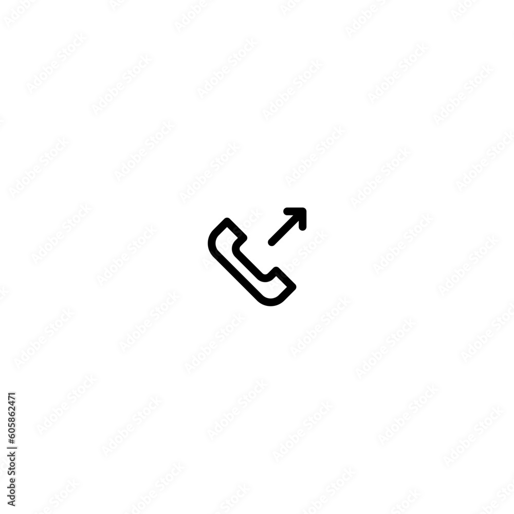 outgoing call icon with black color outgoing call icon with black color