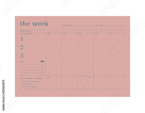 The Week planner (Spring)